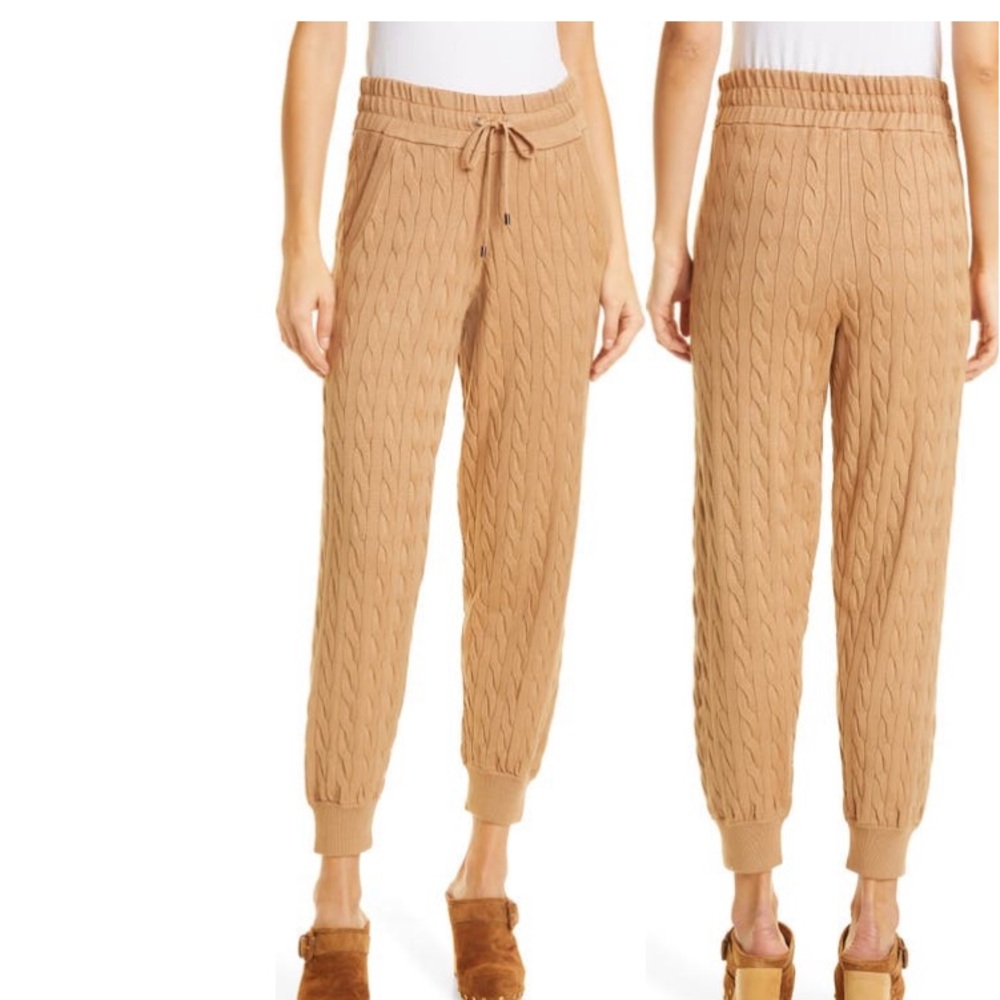 Veronica Beard cable knit leggings